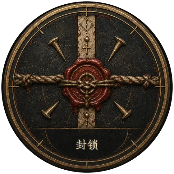 封锁边界标记